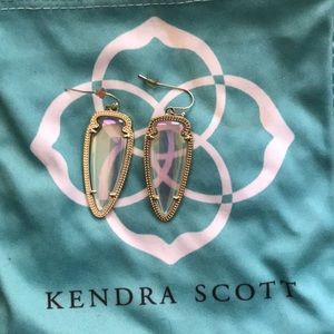 Kendra Scott Skylar Clear Iridescent Earrings